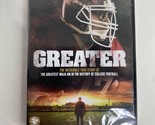 GREATER DVD College Football Brandon Burlsworth NEW SEALED + Bonus Features - $34.90
