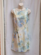 Nwt $69 floral watercolor print sleeveless sheath size 9 - £29.82 GBP