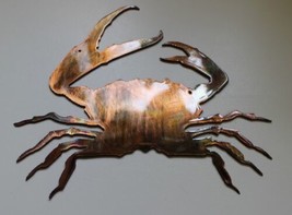 Clawing Crab - Metal Wall Art - Copper 8&quot; x 7&quot; - £13.43 GBP