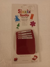 Sizzix Sizzlits Snow Set Set Of 4 Dies For Use With Sizzix Embosser Mach... - $11.99