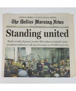 Vintage 2001 Standing United USA 911 Dallas Morning News 9.15.01 - $176.09 MXN