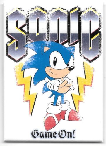 Sonic the Hedgehog Game Sonic Standing Game On! Refrigerator Magnet NEW ... - $3.99