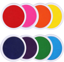 Molotar Craft Large Ink Pad Stamps Partner DIY Color,8 Colors Rainbow Finger Ink - £21.61 GBP