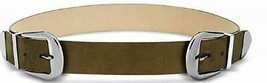Womens Double Buckle Belt Faux Suede Olive Green Size Medium INC $38 - NWT - £5.02 GBP