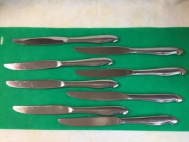 Vintage Silverware Stainless Steel Flatware Set of (8) Knives GroupJ4 - £6.43 GBP