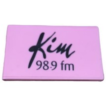 2006-2010 Kim 98.9 FM Makeup Compact Mirror Pink WKIM Advertising Promo - $9.01