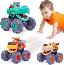 Toy Cars For 1 Year Old Boy Gifts Monster Trucks Boys Toys For 1 2 3 Year Old - £25.42 GBP