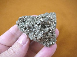 (R-530) Pyrite Huanzala Mine mineral Fool&#39;s Gold Iron sulfide rock specimen - £11.17 GBP