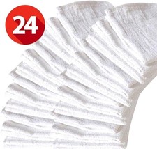 COMFITWEAR White Cotton Bar Mops, Terry Towels, (16 X 19&quot;) 2 Dozen - £30.92 GBP