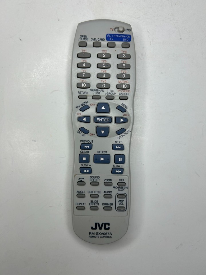 JVC RM-SXV067A TV / DVD Player Remote Control, Gray for XVNP10SL, XVNP10... - $7.87
