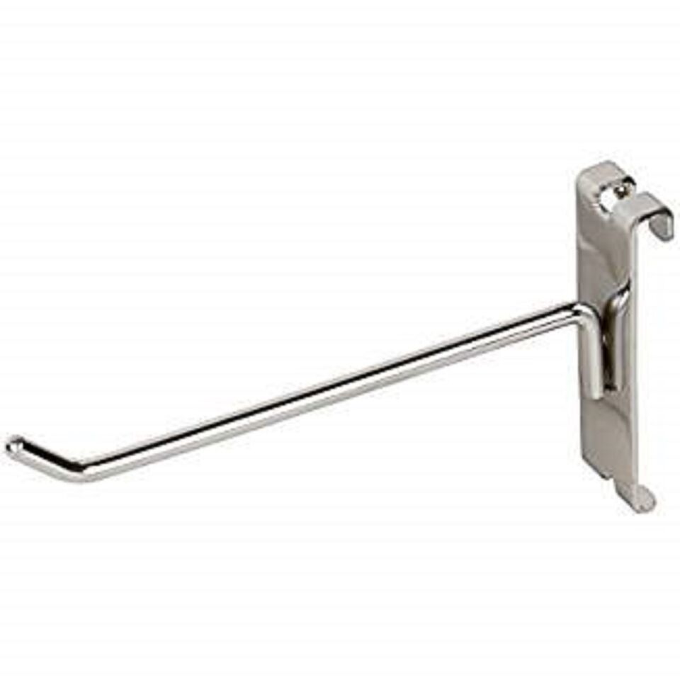 6&quot; Gridwall Hooks - 18 Chrome Hooks For Gridwall or Mini Grid Cube Displays - $18.52