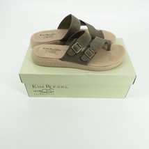 Kim Rogers Pierra Toe Loop Ultra Comfort Olive Sandals 8.5 New In Box - $31.68