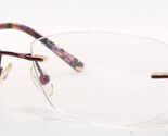 SELECTRA SEL90215 Col.3 Bordeaux UNIQUE EYEGLASSES GLASSES RIMLESS 52-18... - $79.18