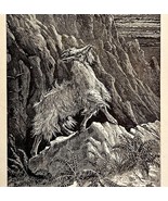1888 The Scape Goat In The Wilderness Victorian Religious Art Print Bibl... - $920.64 MXN