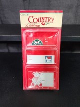 Vintage Christmas Gift Tags by Cleo Country Style New Sealed 1980s Old F... - $10.99