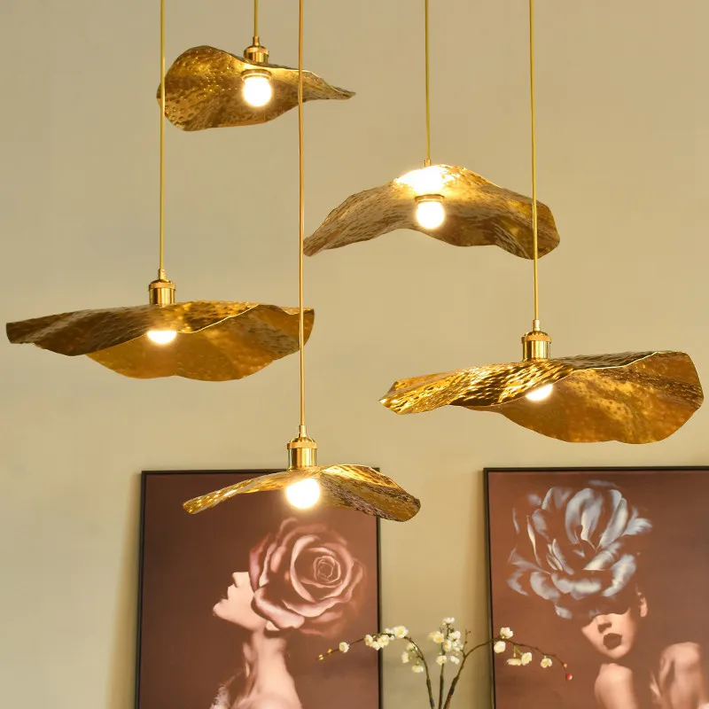 N llight retro pendant light design luxury for dining room shop decoration lotus flower thumb200