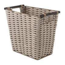 Whitmor Waste Basket with Wood Handles - £29.54 GBP