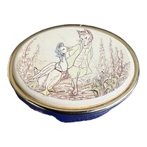 Vintage Brass Oval Candy, Pill Tin With Lid Fox and Goose - £7.90 GBP