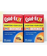 2-pk Cold-EEZE Plus Defense Cold-Shortening 12 Lozenges Citrus with Elde... - $12.15