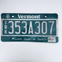 2021 United States Vermont Green Mountain Truck License Plate TRK 353A307 - $336.54 MXN