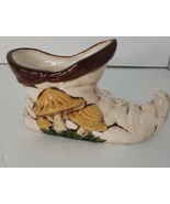 Vintage 1970s ceramic pixey elf shoe planter mushrooms - £14.83 GBP
