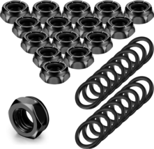 16 Pieces Skateboard Truck Nuts and 16 Pieces Skateboard Truck Axle Washers for - £10.74 GBP