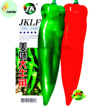 Fresh Seeds Jinke Long Giant Ox Horn Sweet Pepper Organic Seeds 300 Seeds Pack G - $14.90