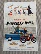 Monkeys, Go Home 1967, Comedy/Family Original One Sheet Movie Poster  - £38.93 GBP