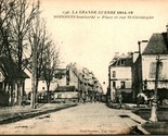 1918 Postcard Soissons France Place de Rue St Christophe After Bombardment - $15.37