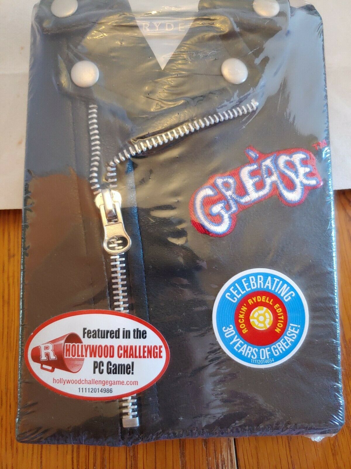 GREASE Black Leather Jacket Rockin' Rydell DVD John Travolta Olivia