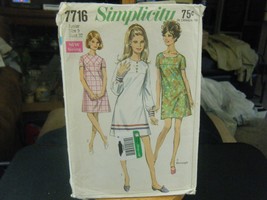 Simplicity 7716 Junior Dress in 2 Lengths Pattern - Size 9 Bust 32 - £9.26 GBP