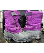 Pre-Owned Lands&#39; End Waterproof Purple Suede Winter Boot Toddler/Girl si... - $64.15 CAD