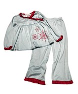 American Girl Bitty Baby Little Girls Snowflake Pajamas PJ Set Small 4/5 - £11.49 GBP