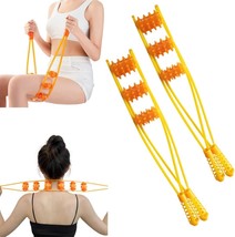 2 Pack Back Massager Back Massage Roller Rope Portable Therapy Cellulite Self Ma - £18.73 GBP
