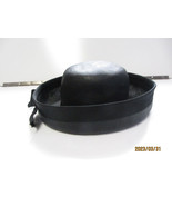 Womens HEYDE-HUTE GERMAN BOWL STYLE HAT BLACK WITH RIBBON BOW - £16.07 GBP