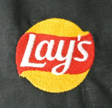 LAY&#39;S Potato Chips Employee Uniform Polo Shirt Black Size L Large NEW - £20.02 GBP