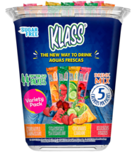 Klass Aguas Frescas Variety Pack Drink Mix Sugar Free Singles to Go 44-C... - $20.68