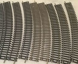 9 HO Curve Tracks Nickel Silver Mixed Brands - £7.81 GBP
