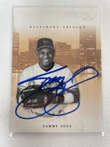 Sammy Sosa Signed Autographed 2006 Donruss Studio Baseball Card - Baltim... - £39.46 GBP