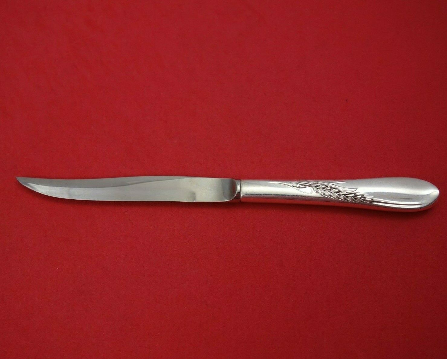 Silver Wheat by Reed and Barton Sterling Silver Steak Knife Original 9" Vintage - $78.21
