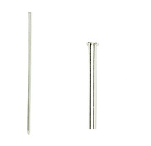 10 pcs Sharp Stick Pins 5&quot; Long Thick Silver Brass Bead Icicle Ornament Findings - £12.48 GBP