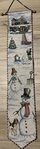 Front Yard Snowman Wall Banner 8”x38” . Hanging Dowel 10.75” - $10.00