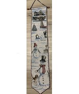Front Yard Snowman Wall Banner 8”x38” . Hanging Dowel 10.75” - $10.00