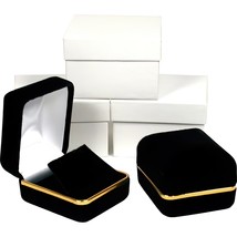 Black &amp; Gold Velvet Earring Gift Box Showcase Display Kit 144 Pcs - £213.69 GBP