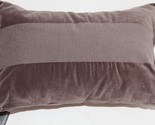 Vera Wang FLORAL JACQUARD Velvet Plum Purple Rectangle throw Pillow NWT ... - $76.75