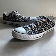 Converse Chuck Taylor All Star Ox Low Faux Fur Cheetah Animal Sneakers sz 7 - £26.50 GBP