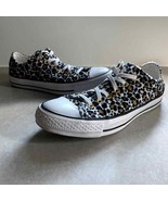 Converse Chuck Taylor All Star Ox Low Faux Fur Cheetah Animal Sneakers sz 7 - £26.82 GBP