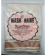 Vintage Grant Cres Tier And Valance Spice 36&quot; Cotton NOS - $27.14 CAD
