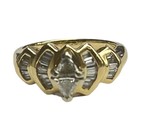 Diamond Women&#39;s Cluster ring 14kt Yellow Gold 396818 - £481.42 GBP
