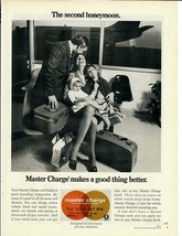 1972 Master Charge Vintage Print Ad The Second Honeymoon The Interbank Card - $14.45